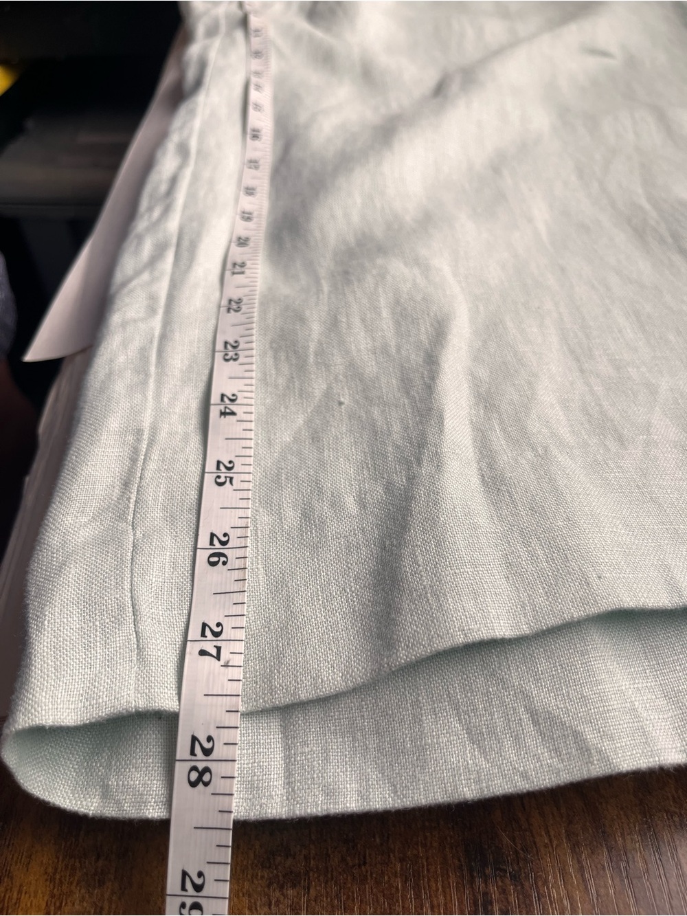 Banana Republic Pale Green Wide-Leg Linen Pants XL - Picture 8 of 8